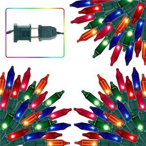 3 Sets Christmas Lights, 150 Count 33 FT Each Mini String Lights, Green Wire